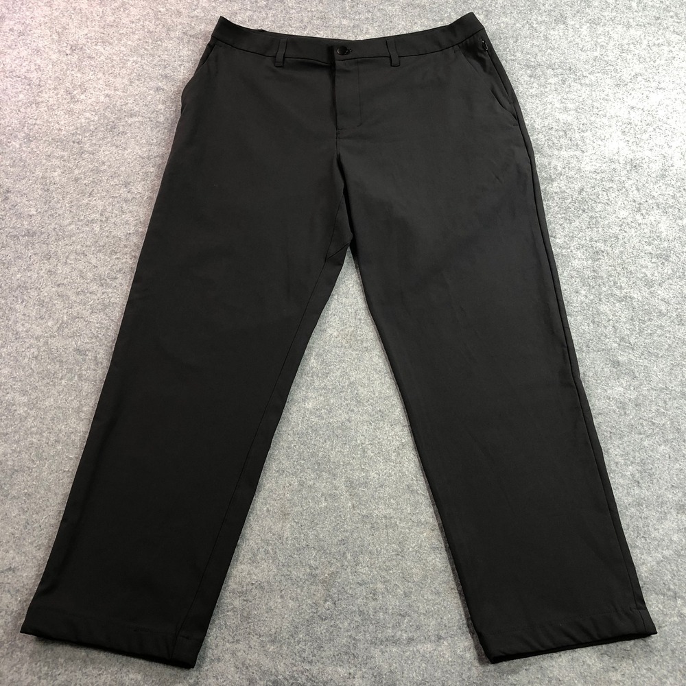 Lululemon Mens Black ABC Pant Size 38 (Fits 36) Warpstreme 5 Pocket Straight Leg